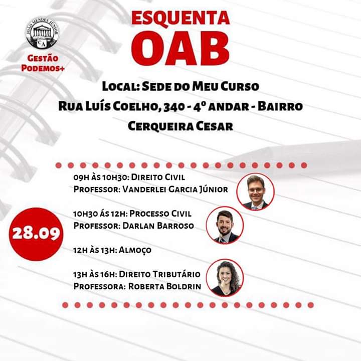 esquenta oab